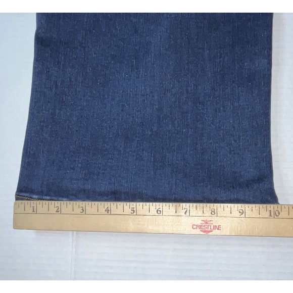 Lovervet By Vervet Jeans 31 Blue High Rise Wide Leg Coastal Stretch Preppy - Picture 8 of 8